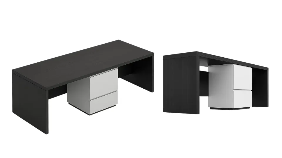 bàn làm việc đôi gỗ MDF